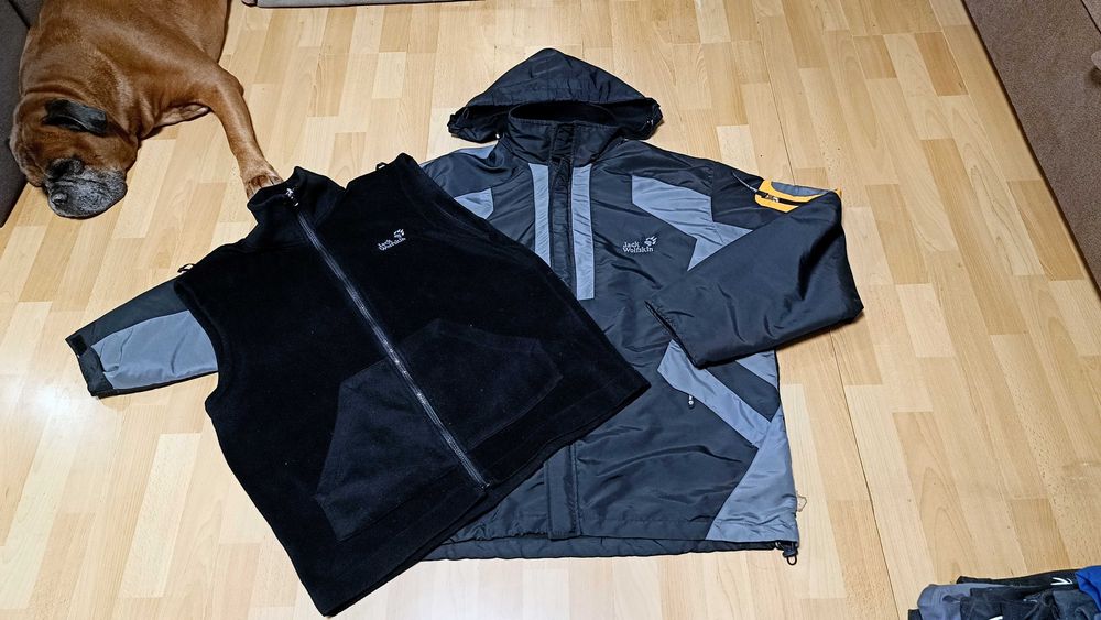 Męska kurtka 3w1 JACK WOLFSKIN r.XXL stan bardzo dobry