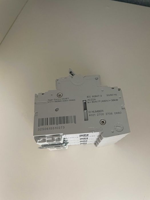 Hager - Interruptor Modular 4P 80A SBN480