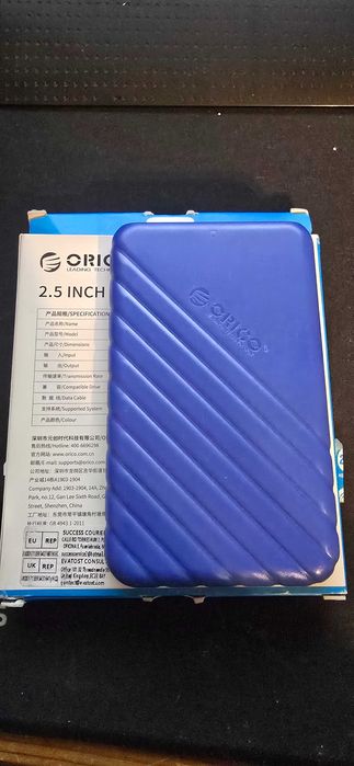 ORICO 2,5" Obudowa na dysk HDD/SSD USB 3.0 – UASP, TRIM – niebieska