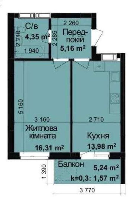 1 кімнатна квартира ЖК Кришталеві Джерела Заболотного Київ Теремки