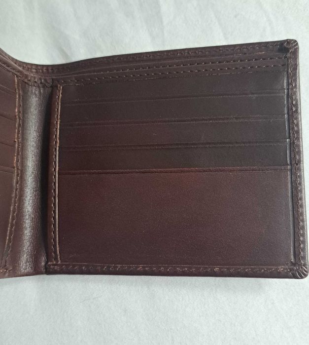 Carteira para Homem - Castanho Liso - Nova