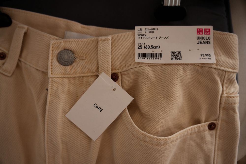 Джинси Uniqlo wide straight jeans