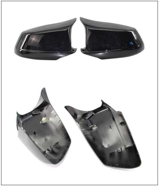 Capas retrovisor preto brilhante BMW E60 E61 F01 F02 F06 F10 F11 Etc.