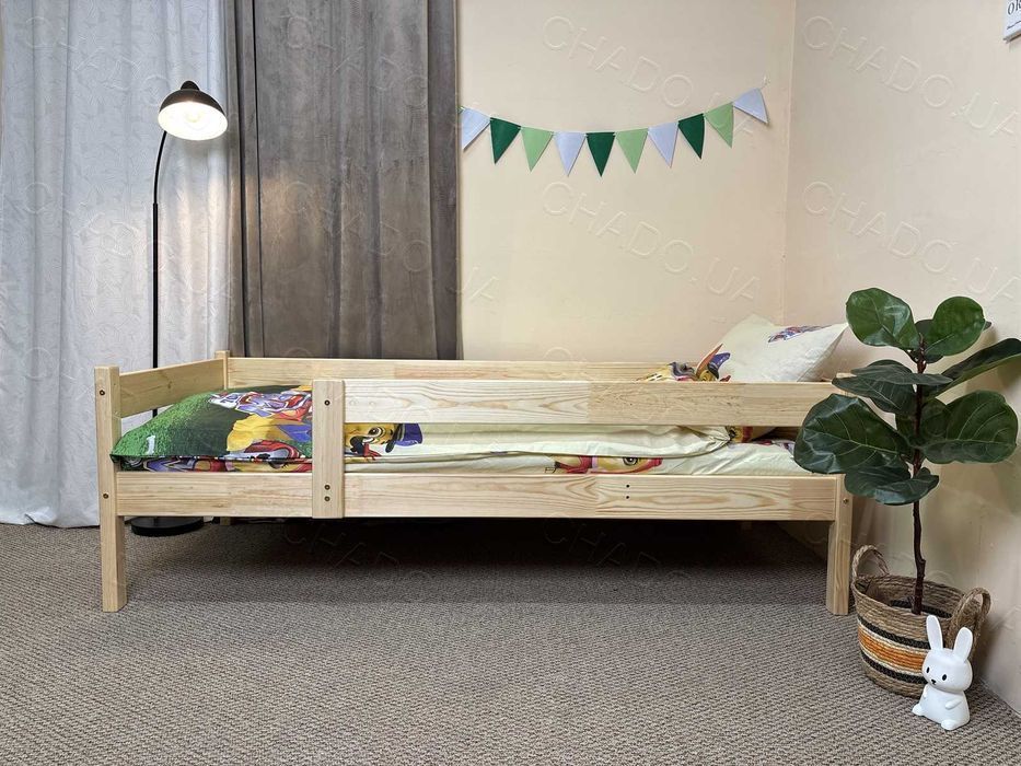 Дитяче ліжко з Матрацом з Матрацом 80x170 натуральне дерево, кровать