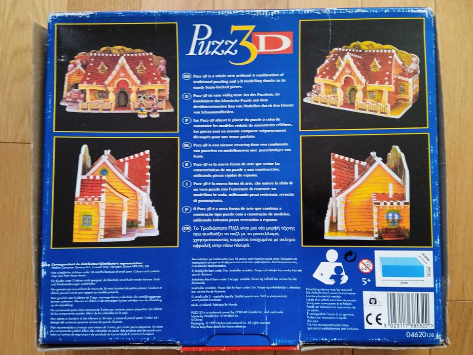 Puzzle 3D - Dom Myszki Miki i Myszki Minnie