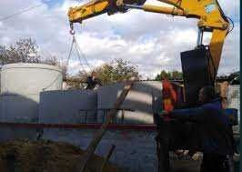 Копання септиків СЕПТИК підКлючБетонні кругиКІЛЬЦЯ екскаватор