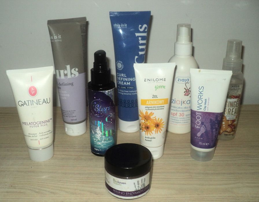 Zestaw kosmetyków używane i nieużywane 8 sztuk