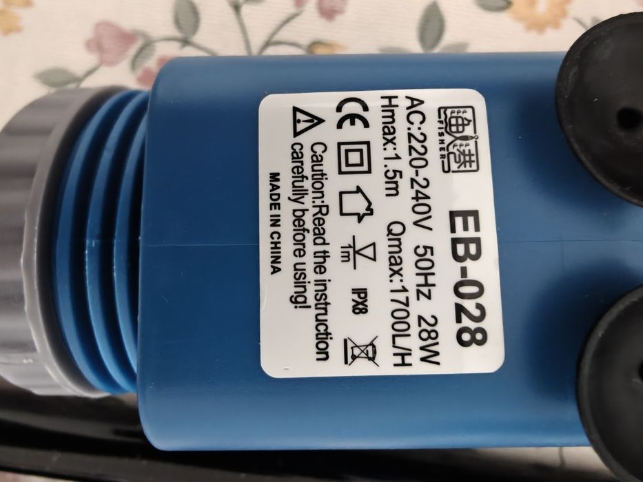 Bomba para limpeza de aquário