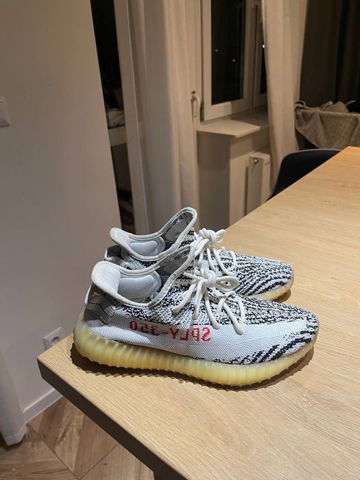 adidas Yeezy boost 350 v2 zebra 40 2/3 beluga onyx black white bone c