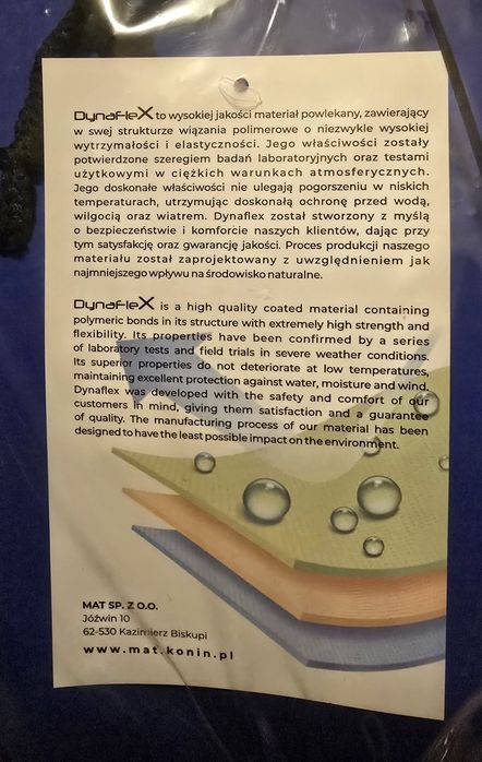 Ubranie wodoochronne  - L54 - 62 - 4XL  - NOWE