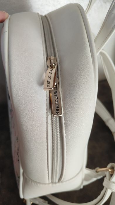 Plecak Wittchen biały w kwiaty