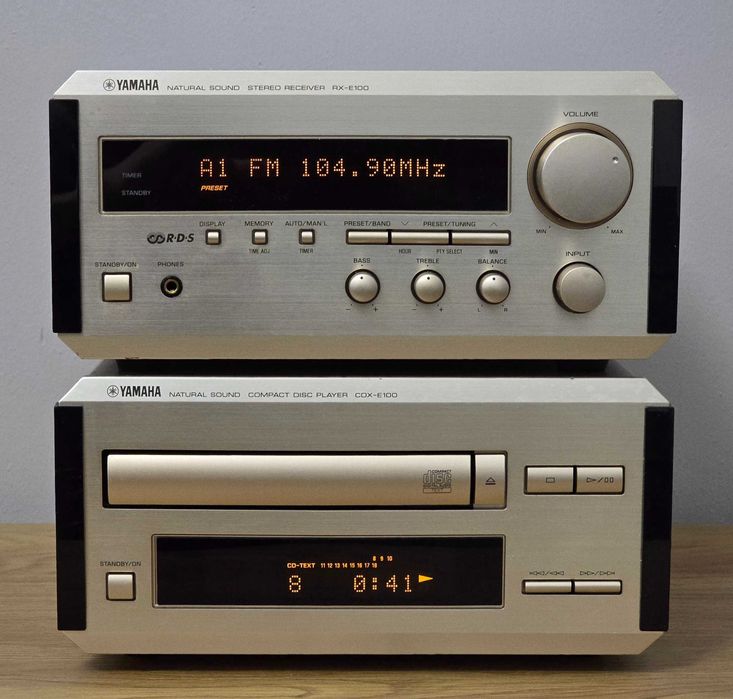 Yamaha PianoCraft RX-E100 + CDX-E100 Amplituner z odtwarzaczem CD
