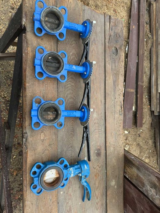 Запорная арматура задвижки(кран межфланцевый баттерфляй), клапана Б/У