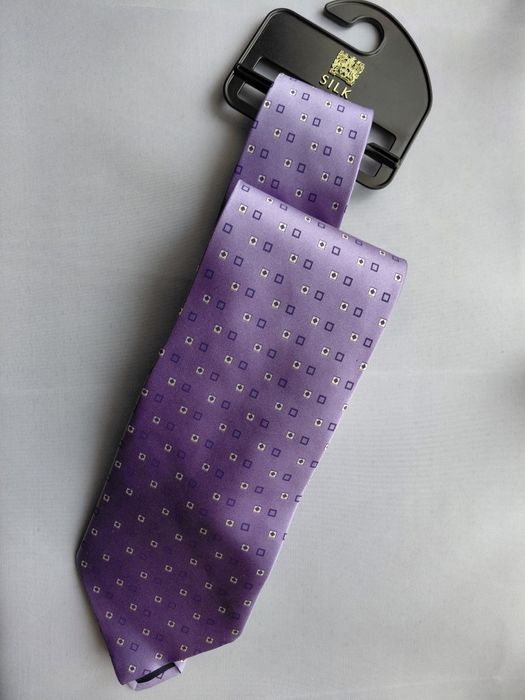 Krawat męski marki Marks&Spencer, 100% silk
