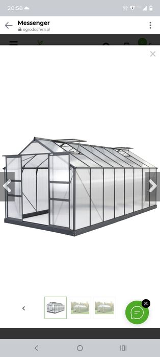 Szklarnia ogrodowa 5x3