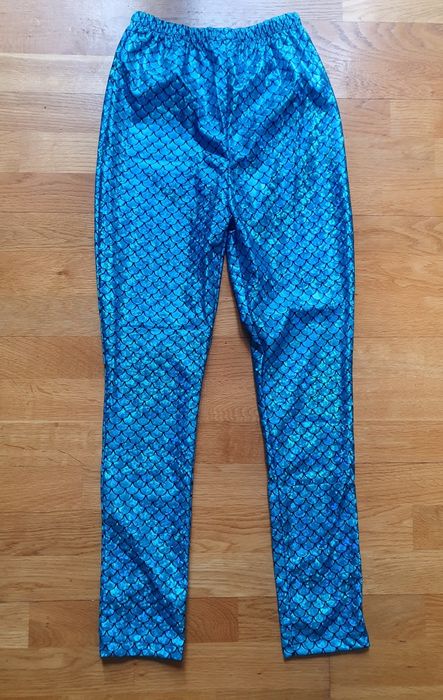 Disco  legginsy  holograficzne  przebranie damskie roz.S