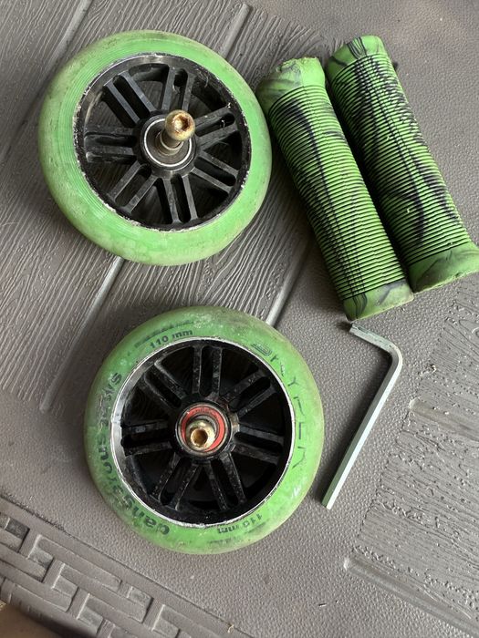 Колёса и ручки на трюковый самокат