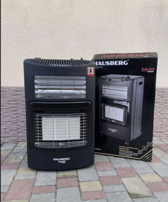 Газовий обігрівач / Hausberg 1020/ 2в1 газ/електро/