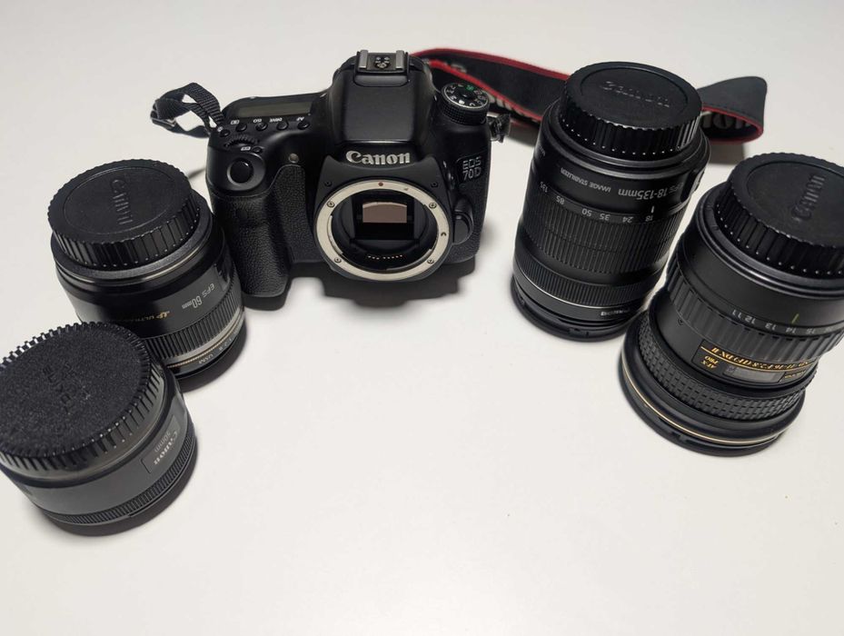 Canon 70D + 4 Objetivas
