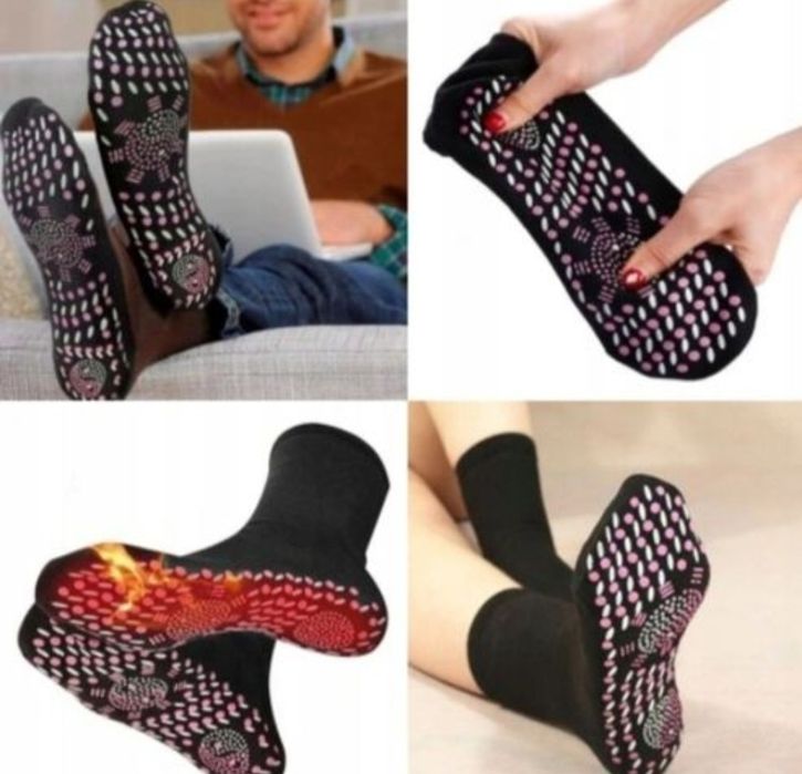 Skarpetki Termiczne Grzane Termo z TURMALINEM SAMOGRZEJĄCE 37-42.