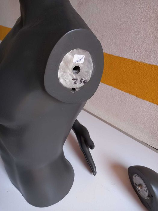 Manequim busto preto