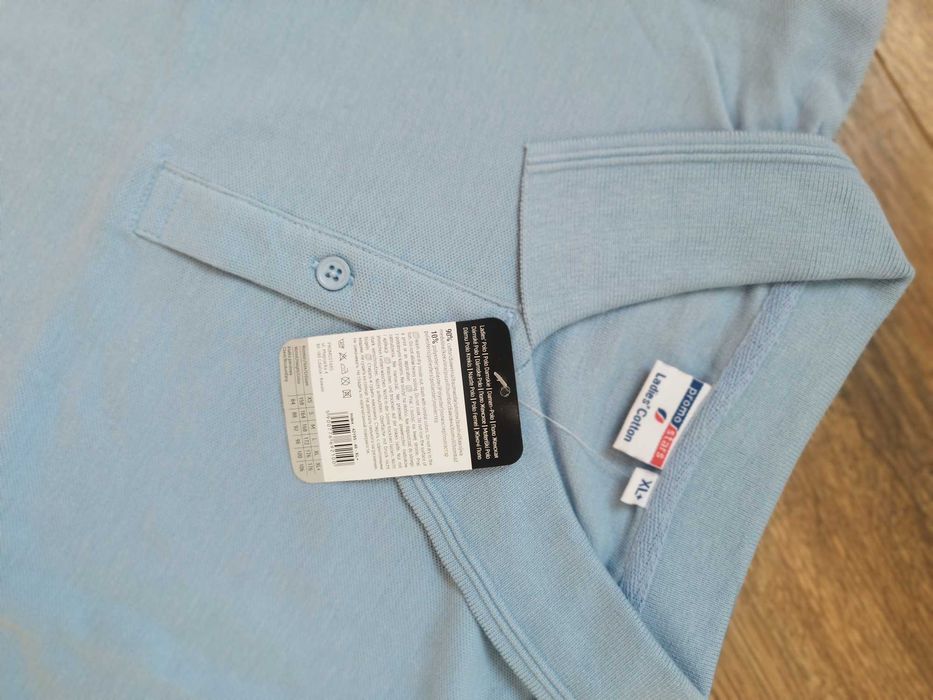 Bluzka piekarz lekarz niebieska i biała polo ladie's cotton