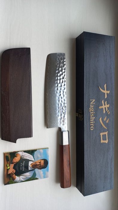 Японский кухонный нож Киритсуке VG10, 67 слоёв, ножны, ручная работа