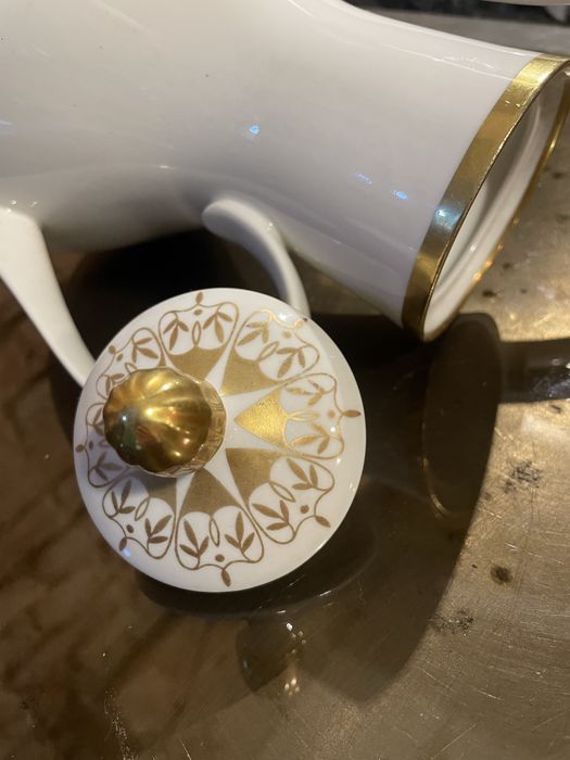 Stara porcelana WEIMER serwis kawowy dzbanek mlecznik cukiernica