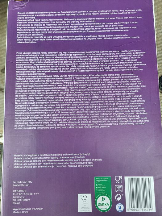 Komplet garnków emaliowanych