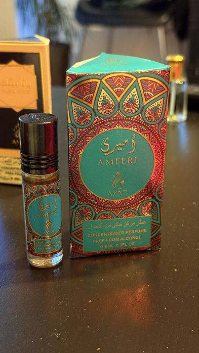 Perfume árabe óleo roll-on unissexo Ameeri Ayat