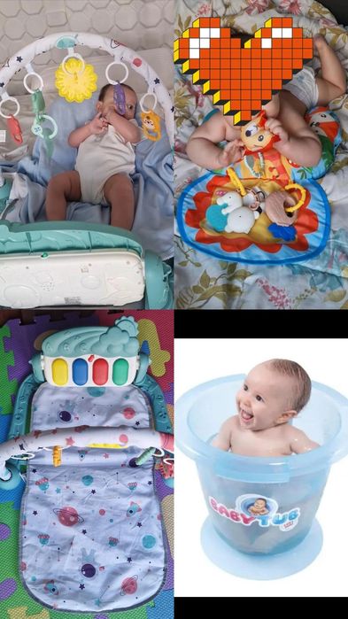 Berço de madeira maciça+ kit para bebe