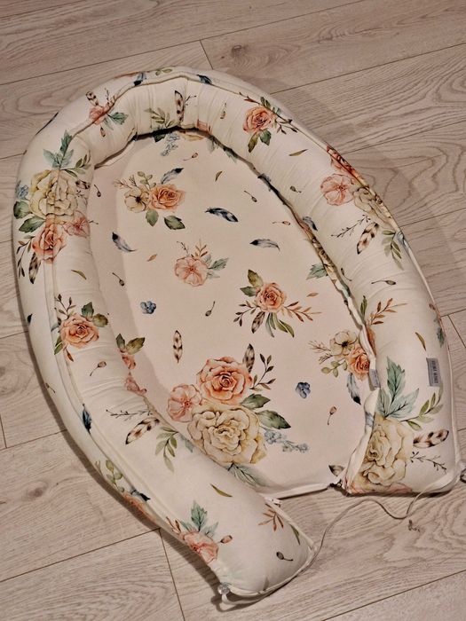 Kokon bawełniany niemowlęcy dwustronny Qbana Mama  kojec, otulacz