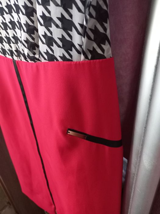 Плаття сукня  Денисса гусяча лапка/червоне