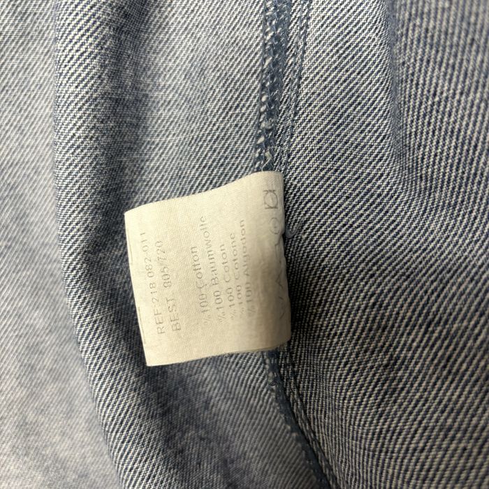 Vintage dżinsowy płaszcz płaszczyk trench trencz alternative denim 90s