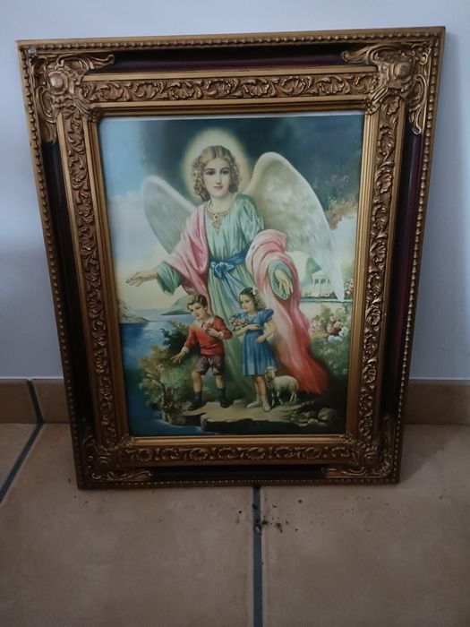 Quadro antigo motivos religiosos