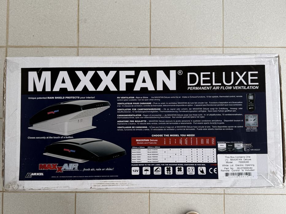Maxxfan Deluxe 7000KI40 (Novo e selado)