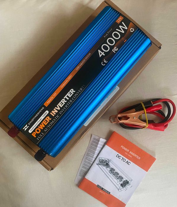 Перетворювач напруги 4000W Потужний Інвертор Power Inverter