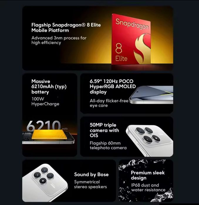 Супер Новинка Poco F8 Pro 12/256 GbPoco F8 Pro 12/256 Gb / NFC / 50 mp