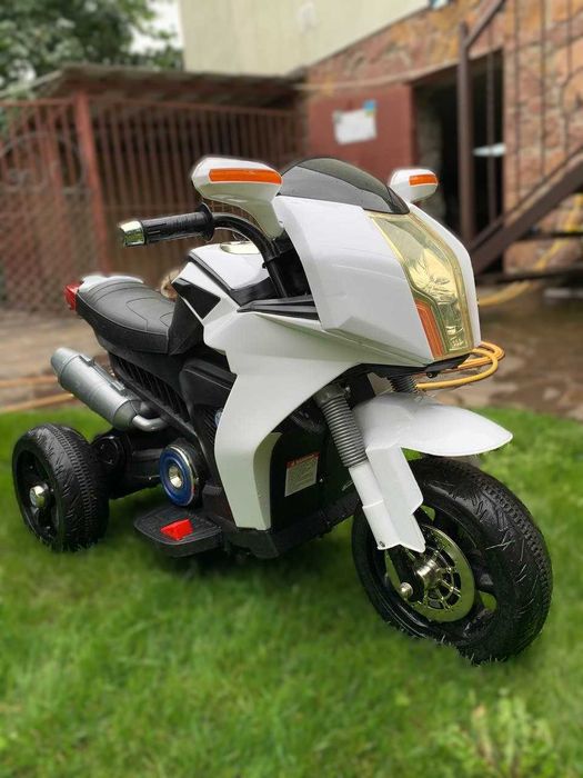 Дитячий електромобіль T-7213 МОТОЦИКЛ з новим акумулятором