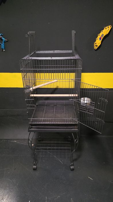 Gaiola para Papagaio, Caturra ou Aves de Médio Porte com Suporte e Rod
