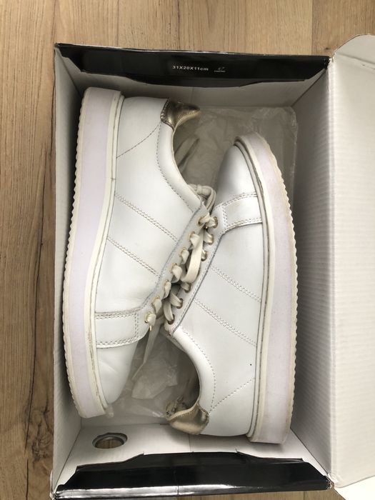Białe sneakersy Ralph Lauren