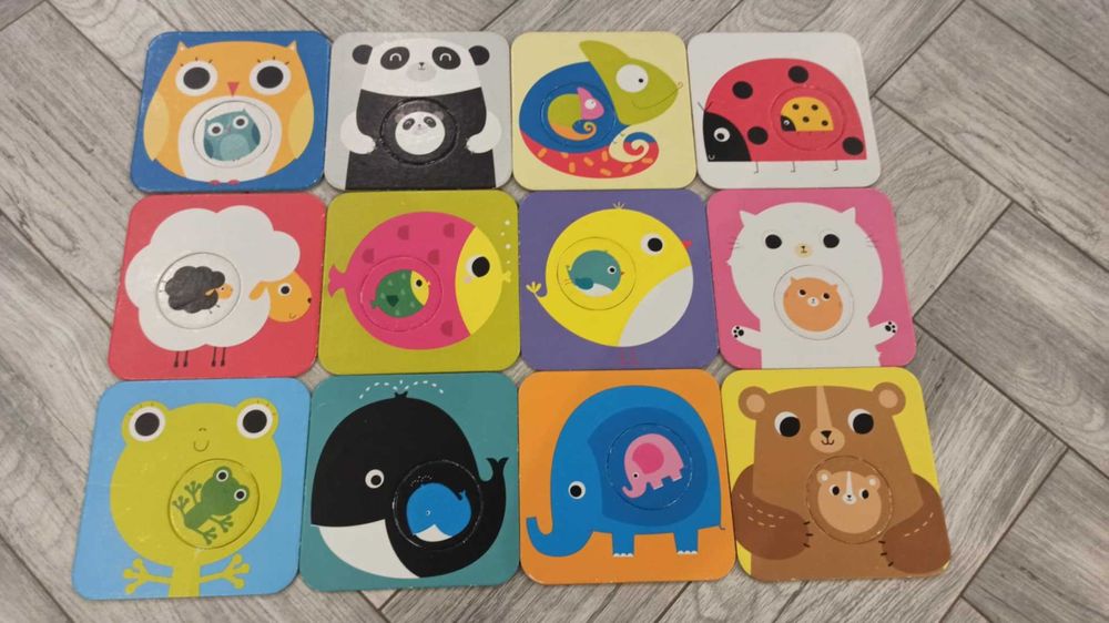 Puzzle z dziurką, zwierzątka. Czuczu- kompletne