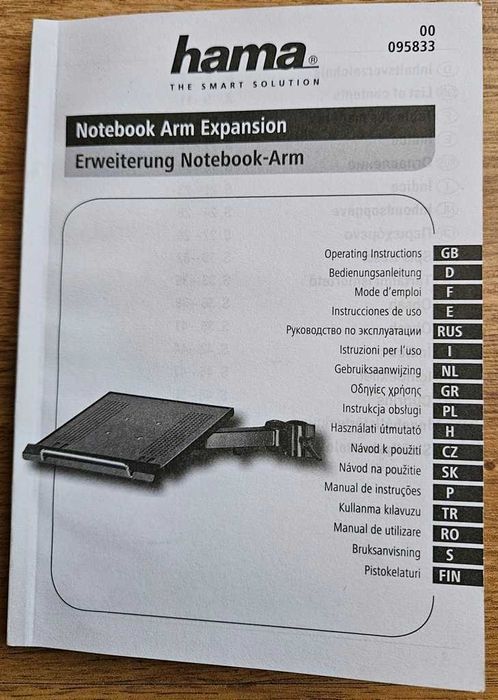 Nowe ramię przegub półka uchwyt do montażu laptopa notebooka Hama