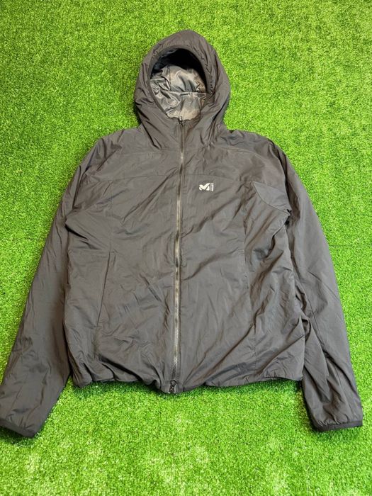 Вітровка мікро пуховий Millet belay hoodie black polartec goretex