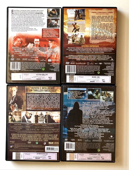 Conjunto 4 DVDs.