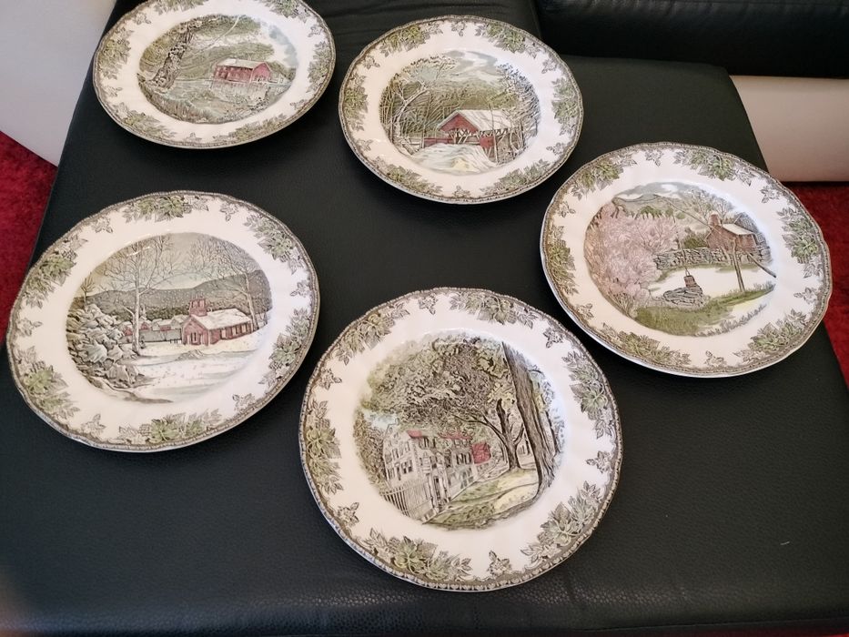 12 Pratos de porcelana inglesa