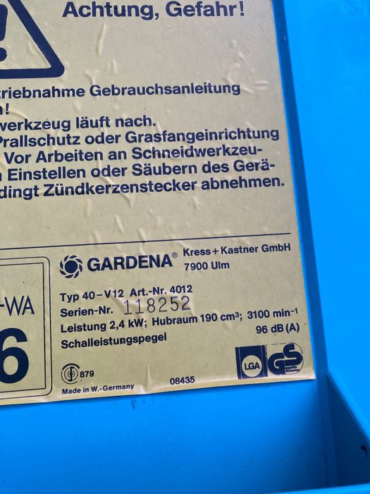 Spalinowa kosiarka do trawy Gardena briggs stratton