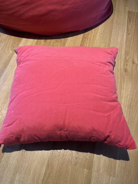 Czerwona pufa bean bag