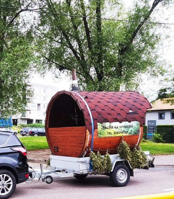 Sauna mobilna panoramiczna balia Jacuzzi wynajem