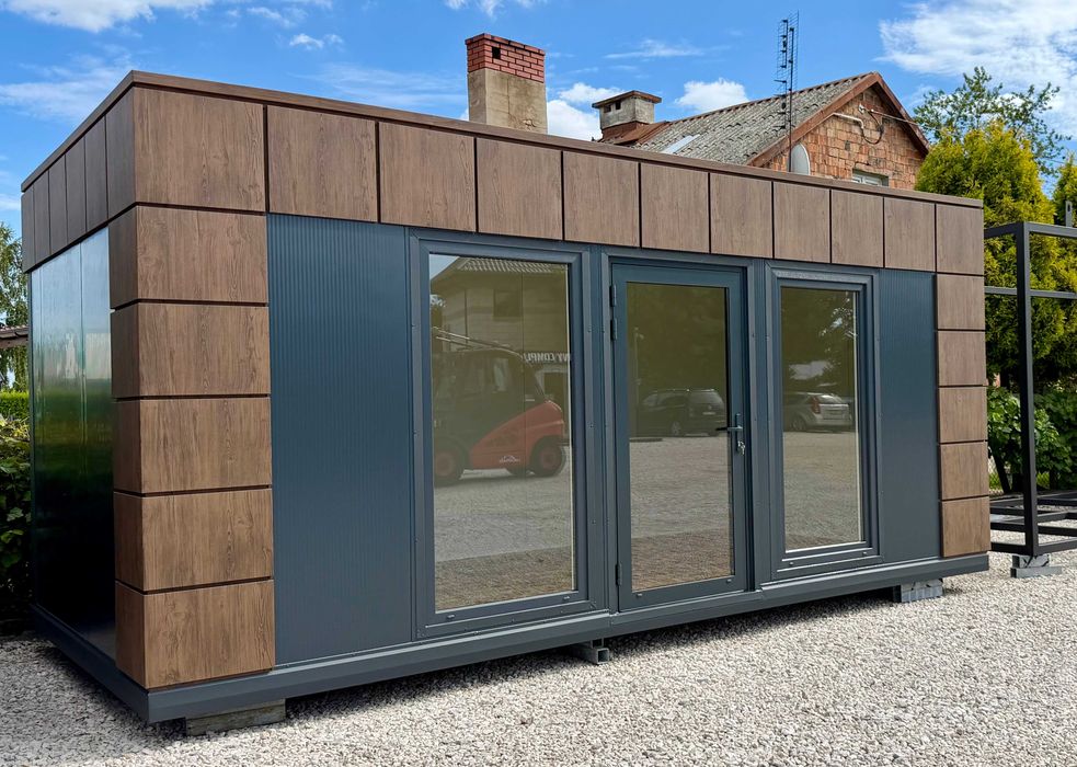 DOSTĘPNY OD RĘKI pawilon z płyty warstwowej sklep biuro kiosk Auto komis PRODUCENT Transport 6mx3m - Widok 3
